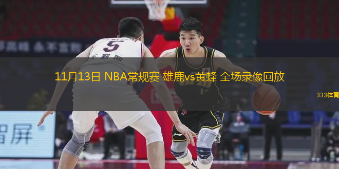 11月13日 NBA常規(guī)賽 雄鹿vs黃蜂 全場(chǎng)錄像回放